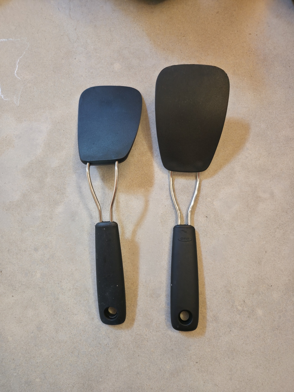Black Silicone Turner Spatula Set - Kitchen Utensils